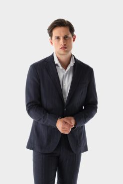 Van Laack Nederland | Van Laack Blazer met krijtstreep en opgestikte zakken Heren 8668V641