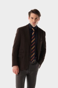 Van Laack Nederland | Van Laack Blazer van wol met pied-de-poule-stretchmix Heren 8668V647