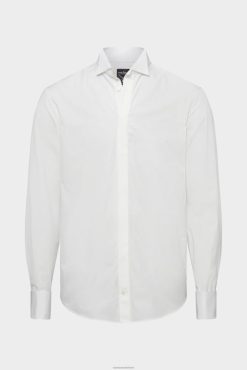 Van Laack Nederland | Van Laack Poplin avondoverhemd met vleugelkraag Heren 8668V601