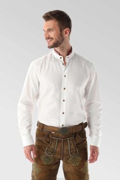 Van Laack Nederland | Van Laack Traditioneel Oxford overhemd met gekleurd detail Heren 8668V610