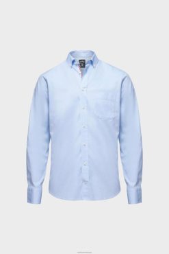 Van Laack Nederland | Van Laack button-down overhemd met contrasterende band op maat Heren 8668V533
