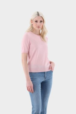 Van Laack Nederland | Van Laack gebreid kasjmier t-shirt vrouwen 8668V173