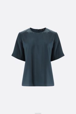 Van Laack Nederland | Van Laack getailleerde blouse met korte mouw vrouwen 8668V115