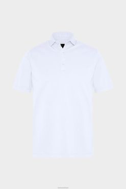 Van Laack Nederland | Van Laack jersey poloshirt urban look wit Heren 8668V696