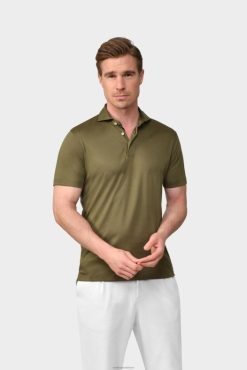 Van Laack Nederland | Van Laack katoenen jersey poloshirt groen Heren 8668V698