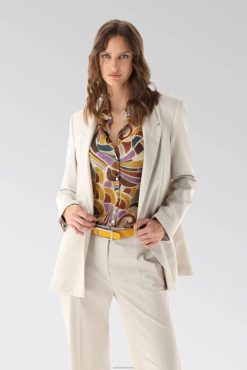Van Laack Nederland | Van Laack losvallende blazer van een wollen stretchmix vrouwen 8668V213