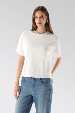 Van Laack Nederland | Van Laack mola - boxy t-shirt met halve mouwen, rechte snit, lange katoenen jersey vrouwen 8668V218