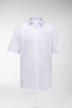 Van Laack Nederland | Van Laack overhemd met korte mouwen comfort fit blauw Heren 8668V628