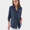 Van Laack Nederland | Van Laack overhemdblouse van zijde met stippenprint vrouwen 8668V112