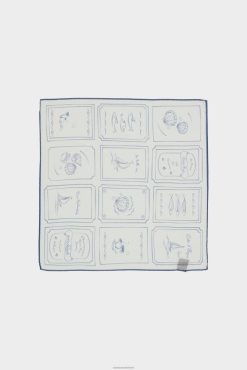 Van Laack Nederland | Van Laack pochet van een katoen- en zijdemix met print Heren 8668V801