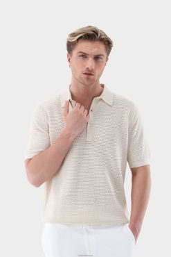 Van Laack Nederland | Van Laack poloshirt met meshstructuur van luchtkatoen Heren 8668V655