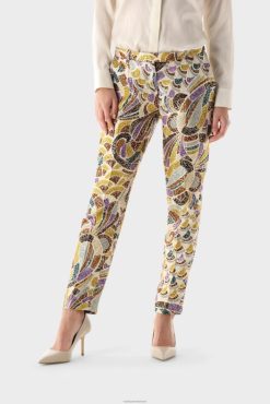 Van Laack Nederland | Van Laack slim-fit broek met print vrouwen 8668V282
