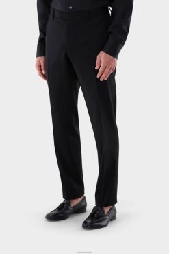 Van Laack Nederland | Van Laack wollen broek slim fit zwart Heren 8668V745