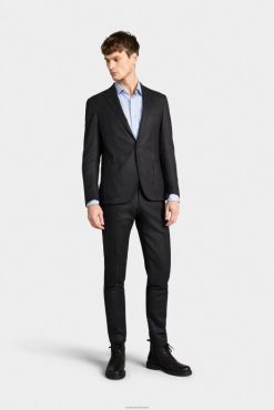 Van Laack Nederland | Van Laack wollen slim fit broek grijs Heren 8668V748